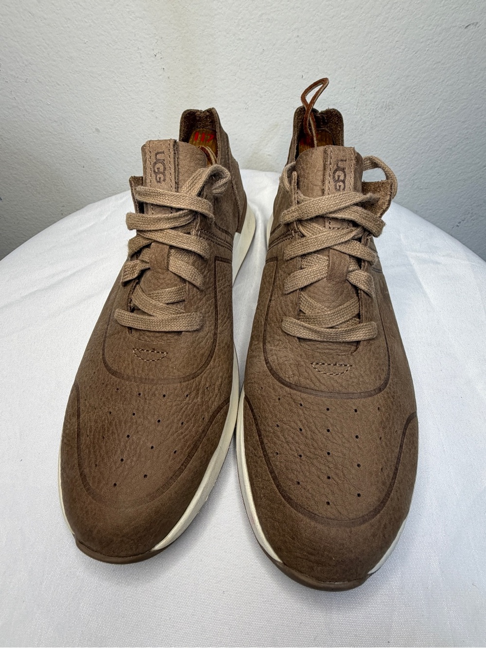 UGG Men's Taupe Brown Lace-Up Sneakers